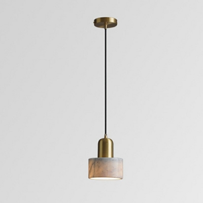 Modern Simple Drop Pendant Cement Material Hanging Lamp Kit for Bedroom Living Room