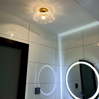 Modern Style LED Flushmount Light Nordic Style Glass Celling Light for Aisle