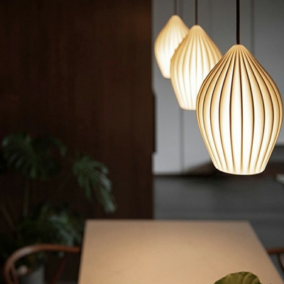 Modern Style LED Pendant Light Nordic Style Ceramic Hanging Light for Dinning Room Bar