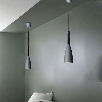 Nordic-Style Hanging Ceiling Light Bell Modern Minimalism Pendant Light Fixtures for Bedroom