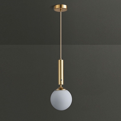 Nordic Style LED Pendant Light Modern Style Minimalism Metal Glass Hanging Light for Bedside