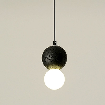 Contemporary Simply Drop Pendant Resin Material Suspension Pendant for Dining Room Living Room