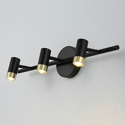 3 Lights LED Wall Sconce Modern Style Metal Wall Lamp for Dressing Table Bathroom