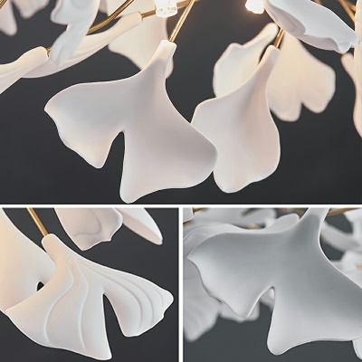 Contemporary Firefly Chandelier Lighting Fixtures Ginkgo Leaf Suspension Pendant Light