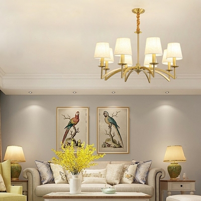 Designer Style Chandelier 8 Head Vintage Ceiling Chandelier for Bedroom Living Room