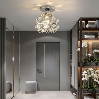 European Creative Crystal Ceiling Light for Hallway Corridor and Bedroom