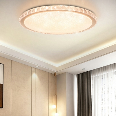 Modern Style LED Flushmount Light Nordic Style Metal Crystal Acrylic Celling Light for Living Room