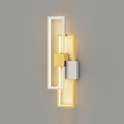 Modern Style LED Wall Sconce Light Nordic Style Metal Acrylic White Light Wall Light for Bedside
