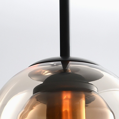 Bell Glass 1 Light Modern Hanging Ceiling Light Bedroom Minimalism Pendant Light Fixtures