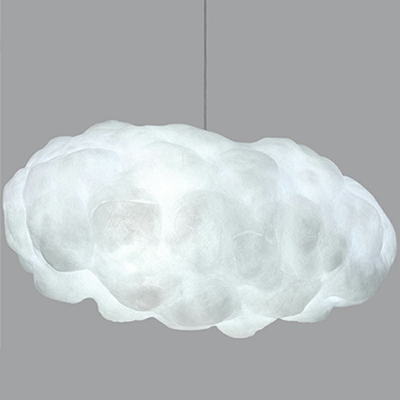 Contemporary Cloud Chandelier Lighting Fixtures Fabric Suspension Pendant Light
