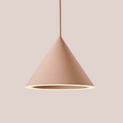 Nordic Style Pendants Light Modern 1 Light Cone Hanging Ceiling Light for Living Room