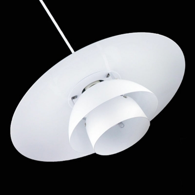 White Pendant Ceiling Lights Modern 1 Light Minimalism Suspension Lighting for Living Room