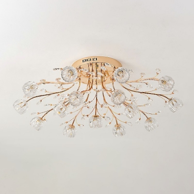 European Creative Crystal Ceiling Light for Hotel Restaurant and Bedroom