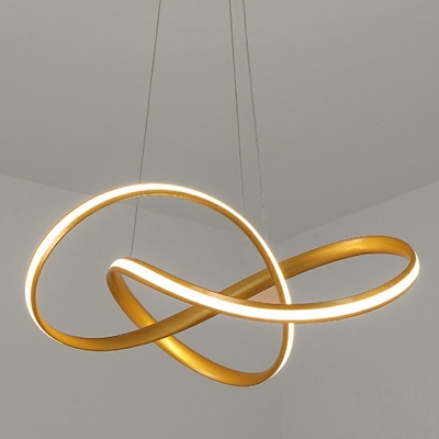 Modern Linear Chandelier Simply 1 Light Hanging Lamps for Living Room Bedroom