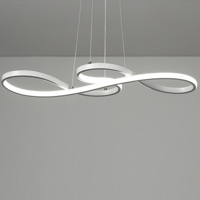1-Light Over Island Lighting Modern Style Geometric Shape Metal Pendant Lighting