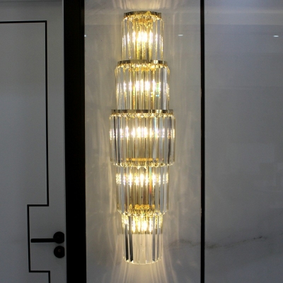 Creative Crystal Wall Sconce Warm Decorative Light for Corridor and Bedside