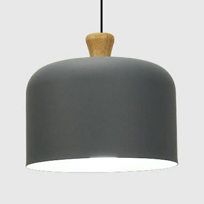 Drum Nordic Style Hanging Light Fixtures Modern Macaron Ceiling Pendant Lamp for Dinning Room