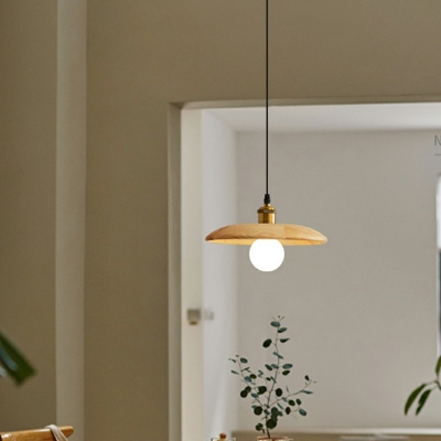 Modern Wood Down Lighting Pendant Hanging Pendant Light for Bedroom Living Room