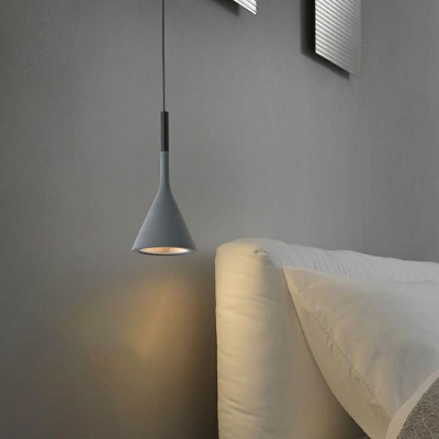 1-Light Pendant Lighting Fixtures Modern Style Cone Shape Metal Hanging Lamp Kit