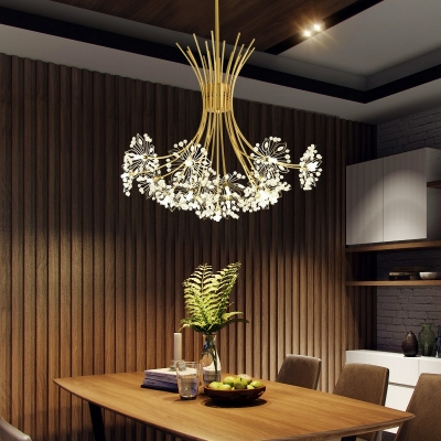 13 Lights Contemporary Chandeliers LED Creative Sputnik Chandelier Lighting Fixtures for Living Room