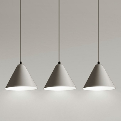 Contemporary Pendant Lights Macaron 3 Light Nordic Style Cone Ceiling Pendant Lamp for Dinning Room