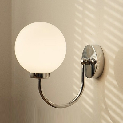 Nordic Style LED Wall Sconce Light Modern Style Metal Glass Wall Light for Bedside Aisle