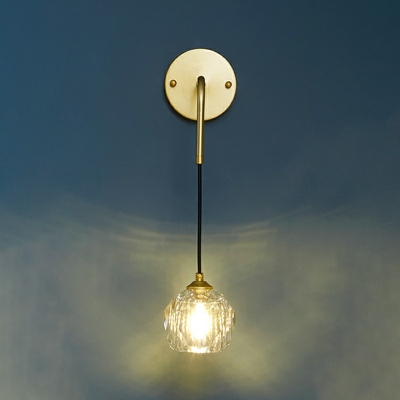 Creative Crystal Warm Wall Lamp for Corridor Hallway and Bedroom Bedside