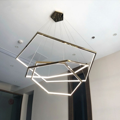 Modern Chandelier Pendant Light 3 LED Lights Gold Minimalism Living Room Chandelier Lighting