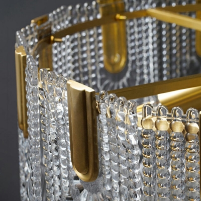 Postmodern Metal Glass Decorative Chandelier for Restaurant Hotel and Bar