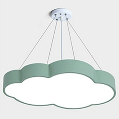 Simplicity Cloud Pendant Lighting Fixtures Metal and Acrylic Hanging Ceiling Lights