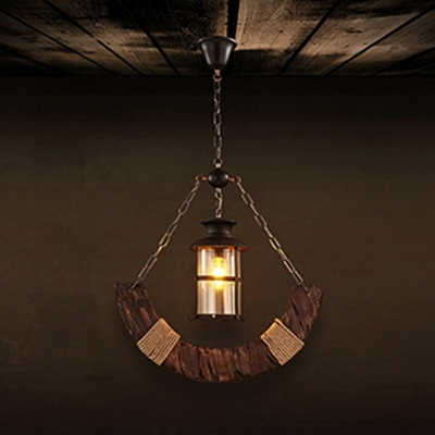 1-Light Pendant Ceiling Lights Industrial Style Cylinder Shape Metal Pendulum Lights