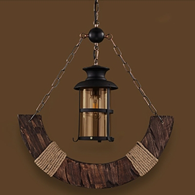 1-Light Pendant Ceiling Lights Industrial Style Cylinder Shape Metal Pendulum Lights
