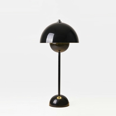 1-Light Table Light Modern Style Semicircle Shape Metal Night Table Lamps