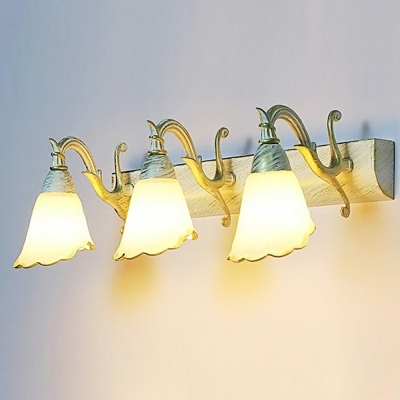 American Style LED Wall Sconce Light Modern Style Glass Vanity Light for Dressing Table Bathroom