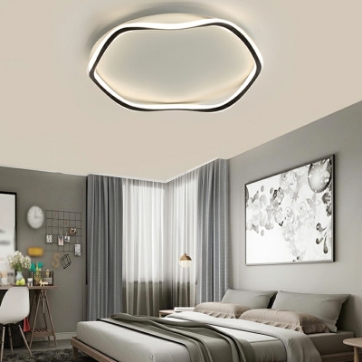 Contemporary Irregular Flush Mount Ceiling Light Fixtures Metal Ceiling Mounted Light