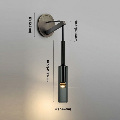 Creative Glass Metal Warm Wall Lamp for Corridor Hallway and Bedroom Bedside
