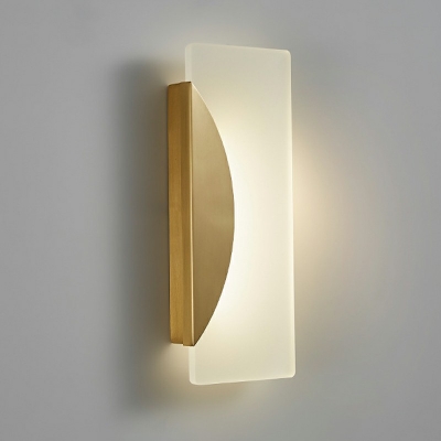 Minimalist Metal Acrylic Wall Light Geometric Shape Light for Bedside and Corridor