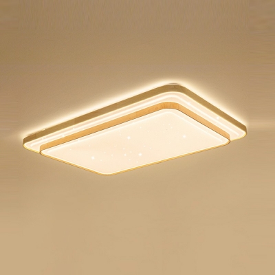 Modern Rectangular Flush Mount Ceiling Light Multi-Layer Flush Mount Lamp