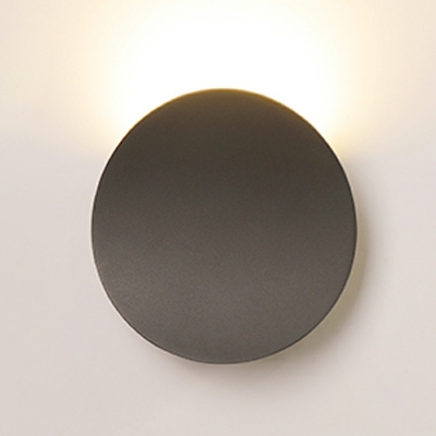 Modern Style LED Wall Sconce Light Nordic Style Metal Circle Wall Light for Bedside