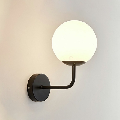 Modern Style LED Wall Sconce Light Nordic Style Metal Glass Wall Light for Aisle Bedside