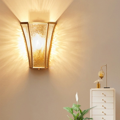 Nordic Style LED Wall Sconce Light Modern Style Metal Glass Wall Light for Courtyard
