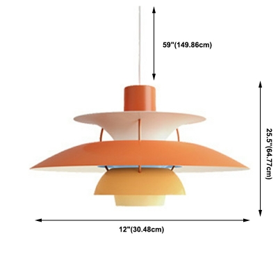 Postmodern Style Hanging Lamp Kit Metal Hanging Light Fixtures for Living Room