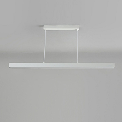 1 Light Strip Shade Hanging Light Modern Style Acrylic Pendant Light for Dining Room