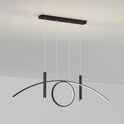 Contemporary Pendant Lighting Fixtures Minimalism lED Island Chandelier Lights for Living Room