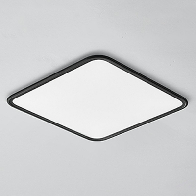 Contemporary Square Flush Mount Light Fixtures Metal and Acrylic Led Flush Ceiling Lights
