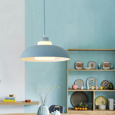 Macaron 1 Light Nordic Style Ceiling Light Fixtures Modern Dome Hanging Lighting for Living Room