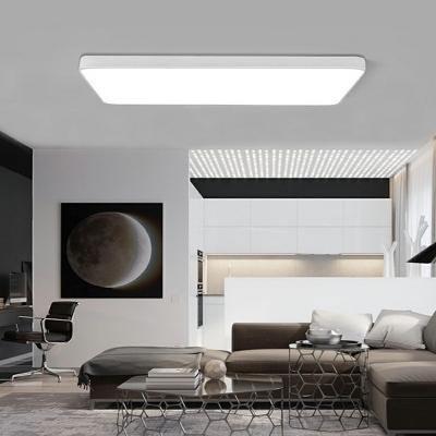 Minimalism Ceiling Light Fixture Rectangle Flush Mount Ceiling Light Fixture for Living Room