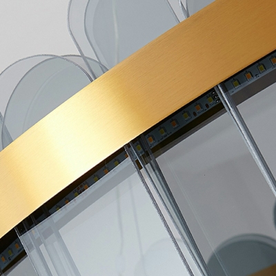Postmodern Glass Metal Decorative Chandelier for Bar Hotel and Restaurant