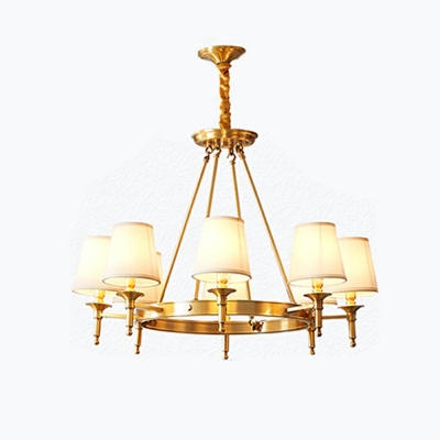 American Style Chandelier 8 Light Ceiling Chandelier for Bedroom Living Room Cafe