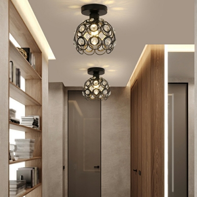 European Creative Crystal Ceiling Light for Hallway Corridor and Bedroom